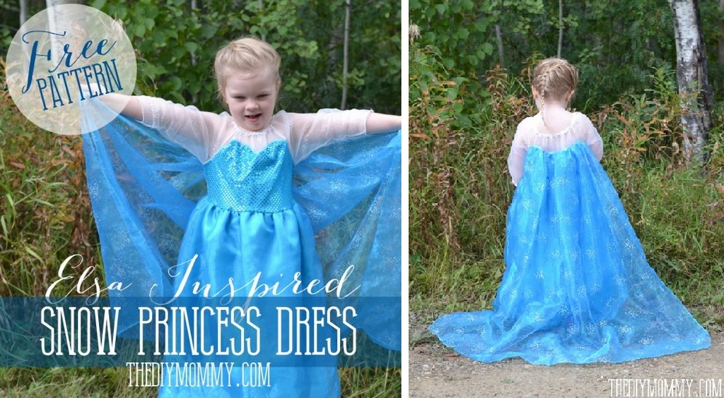Ma version de la robe d'Elsa de la Reine des neiges de Disney: tuto +  concours 