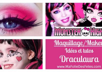 ★ DIY – Maquillage Draculaura Monster High : Idées et tutos makeup ★