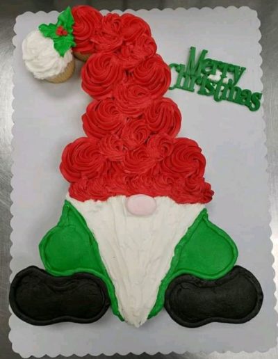 Gâteau cupcakes pour Noël Gnome - Ma Folie Des Fetes