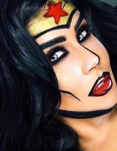 Idée Maquillage Pop Art de Wonder Woman (1) - Ma Folie Des Fetes