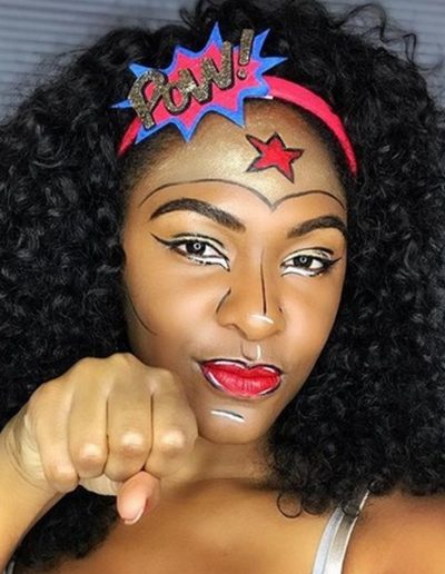 Idée Maquillage Pop Art de Wonder Woman (7) - Ma Folie Des Fetes