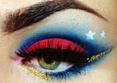 Idée maquillage Wonder Woman coloré - 3 - Ma Folie Des Fetes