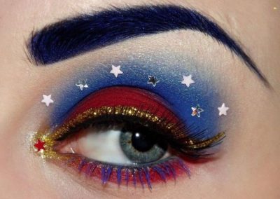 Idée maquillage Wonder Woman coloré - 5 - Ma Folie Des Fetes